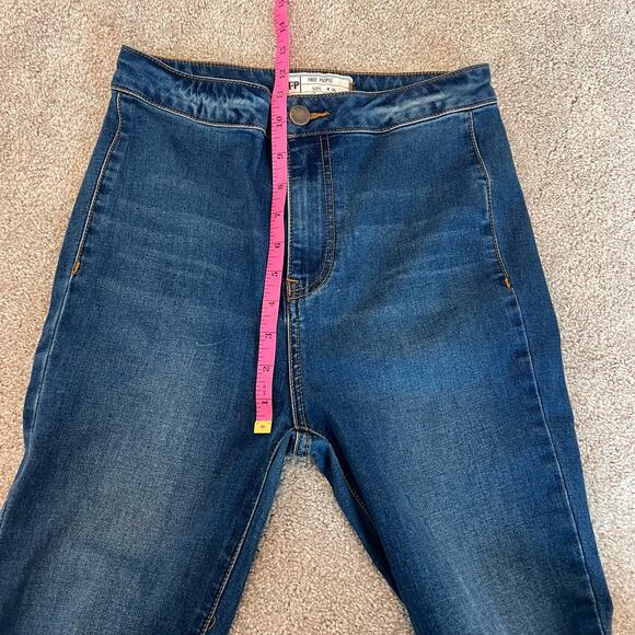 Free People Dark Blue Flare Jeans - Picture 5 of 10